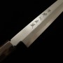 Japanese yanagiba Knife - SUISIN HAYATE - Blue carbon 2 - Itsuo Doi - Honkasumi Finish - size: 30cm