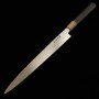 Japanese yanagiba Knife - SUISIN HAYATE - Blue carbon 2 - Itsuo Doi - Black Mirror Finish - size: 30cm