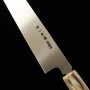 Japanese Kengata Yanagiba knife - SUISIN - Honyaki - White carbon steel No.2 - Kenji Togashi - Ebony wood handle - sizer: 30cm