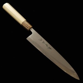 Japanese Funayiki Knife - SUISIN - White Steel No.2 - Magnolia wood Handle - Wooden Sheath size:21cm