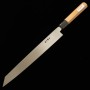 Japanese Kengata Yanagiba Knife - SUISIN - Silver3 Ginsan - Size:27cm