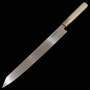 Japanese Kiritsuke Yanagiba knife - MIURA OBIDAMA - Stainless Ginsan - Mirror finish - Magnolia wood handle - Size : 30cm