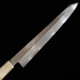 Japanese Kiritsuke Yanagiba knife - MIURA OBIDAMA - Stainless Ginsan - Mirror finish - Magnolia wood handle - Size : 30cm