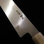 Japanese Kiritsuke Yanagiba knife - MIURA OBIDAMA - Stainless Ginsan - Mirror finish - Magnolia wood handle - Size : 30cm