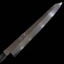 Japanese Kiritsuke Yanagiba Knife - MIURA OBIDAMA - Stainless Ginsan - Mirror finish - Ebony wood handle - 30cm