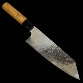 Japanese santoku bunka knife - YUTA KATAYAMA - VG-10 - nickel damascus series - Size:16.5cm