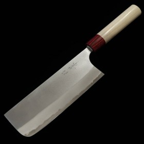 Japanese Nakiri knife - MASAKAGE - Yuki series - White steel No.2 - Nashiji - Size : 16.5cm