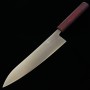 Japanese Chef Knife Gyuto - MIURA - Silver3 (stainless steel) - Oak handle - size: 21cm