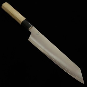 Japanese Chef knife Kiritsuke Gyuto - SAKAI KIKUMORI - Kikuzuki series - Stainless Ginsan - Magnolia wood handle - Size : 21cm