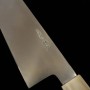 Japanese Single-bevel Chef knife Gyuto - MIURA OBIDAMA - Stainless Ginsan - Kasumi finish - Magnolia wood handle - Size : 24cm