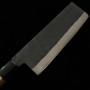 Japanese Nakiri knife - MIURA - Blue steel No.1 - Stainless crad - Kurouchi - Size : 16.5cm