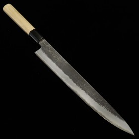 Japanese Sujihiki /Slicer Knife - Ajikataya - Hinoura - White carbon steel No.2 - Magnoliawood - size: 24/27cm