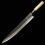 Japanese Sujihiki /Slicer Knife - Ajikataya - Hinoura - White carbon steel No.2 - Magnoliawood - size: 24/27cm