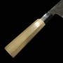 Japanese Nakiri Knife - Ajikataya - Hinoura - White carbon steel No.2 - Magnoliawood - size: 17cm