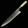 Japanese Chef Knife Gyuto - Ajikataya - Hinoura - White carbon steel No.2 - Magnoliawood - size: 21/24cm