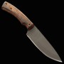 Capper's Petty ‐ B-1 Model - 80CrV2 - Natural Wood Handle - with Kydex Sheath - size: 9.5cm