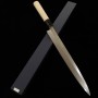 Japanese Yanagiba knife - MIURA - White carbon steel No.2 - Kasumi Finish - size: 27/30cm