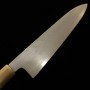 Japanese Chef Knife Gyuto - Miura Obidama - White carbon steel No.2 - Magnoliawood Handle - size:21cm