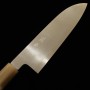 Japanese Santoku Knife - MIURA - White carbon steel No.2 - Itadaki Series - Hairline brushed finish - size: 18cm