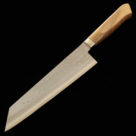 Japanese Chef knfe Kiritsuke - HADO - Ohryu series - Semi stainless SLD - Nashiji - Walnut wood handle - Size : 21cm