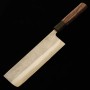 Japanese Nakiri Knife - HATSUKOKORO - SKD - Nashiji - Wenge wood handle - size: 16.5cm