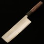 Japanese nakiri knife- HATSUKOKORO - Nashiji - White carbon No.2 - Wenge handle - Size:16.5cm