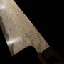 Japanese Chef Wagyuto Knife - KAGEKIYO - Urushi Kuroro Series - Gray Damascus Carbon Blue Steel No.1 - Size: 24cm