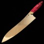 Japanese Chef Knife Gyuto - Asurah knives × Miura Knives - Collaboration knife series - VG10 ‐ Mirror Finish - Pink ‐ Size:21cm