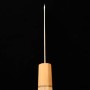 Japanese Santoku Knife - MIURA - Samidare - V1 - Hammered - Brown ash handle - size: 17cm