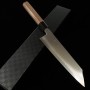 Japanese Chef knife Kiritsuke Gyuto - KAGEKIYO - Stainless SG2 - Walnut wood handle - Size : 21cm