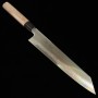 Japanese Chef knife Wa-Kiritsuke - KAGEKIYO - Stainless Ginsan - Walnut wood handle - Size : 24cm