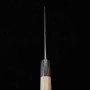 Japanese Ajikiri knife - MIURA - Blue steel No.2 - Kurouchi - Walnut wood handle - Size : 14.5cm