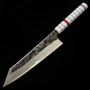 Japanese Kiritsuke Chef knife gyuto - HATSUKOKORO - YOROKOBI SP - SLD - kurouchi - Damascus - blast - Custom handle - size: 24cm