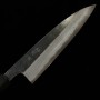 Japanese Petty knife - HATSUKOKORO - Blue carbon steel No.2 - Kumokage Damascus Finish - Wenge wood handle - size: 15cm