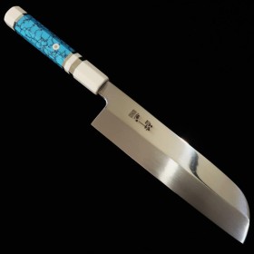Japanese Kamagata Usuba Knife - SUISIN - Stainless Steel Honyaki Serie - Mirrored Finish - Custom handle - Size: 21cm