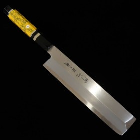 Japanese Usuba Knife - SUISIN - Silver3/Ginsan Steel - Custom handle - Sizes: 21cm