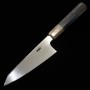 Japanese Sabaki Knife - SUISIN - MizuHonyaki - TogashiKenji - Blue carbon 2 - Ebony handle - size: 15cm