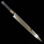 Japanese Yanagiba Knife - SUISIN - Ikeda Yoshikazu - Honyaki - Blue carbon 2 - Ebony handle - size: 27cm