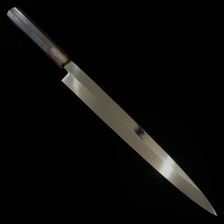 Japanese Yanagiba Knife - SUISIN - Ikeda Yoshikazu - Honyaki - Blue carbon 2 - Ebony handle - size: 30cm