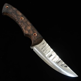 Custom Knife - PROMETHEUS - Thor - Black Claw - wood handle - D