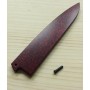Wood Sheath (saya) for Petty - Red Color - for ZANMAI only - Size: 11/15cm