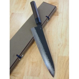 Japanese Chef Gyuto Knife - SHIZU HAMONO - Gen Serie - VG-10 Black Damascus - Sizes: 21 / 24cm