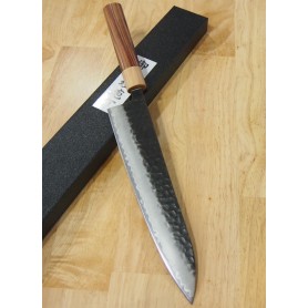 Japanese Chef Gyuto Knife - MIURA - Aogami Super - Black Finish - Sizes: 21 / 24cm