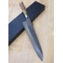 Japanese Chef Gyuto Knife - TAKESHI SAJI -R2 karinwood Handle - Sizes: 21 / 24cm