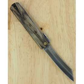 Japanese HIGONOKAMI - VG-10 Stainless Steel -Kurogaki - Japanese persimmon Handle - Size:70mm