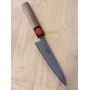 Japanese petty knife SHIGEKI TANAKA Spg2 damascus - Size:13,5mm