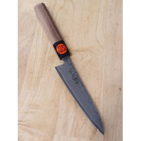Japanese petty knife SHIGEKI TANAKA Spg2 damascus - Size:13,5mm